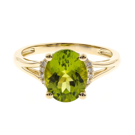 Gouden ring met een Dashine Peridoot