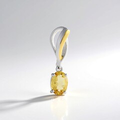 Ciondolo in argento con Berillo Giallo