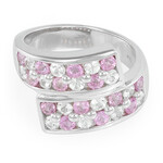 Anillo en plata con Zafiro de Ceilán rosa