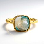 Anello in argento con Mosaico turchese