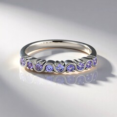 Bague en argent et Tanzanite