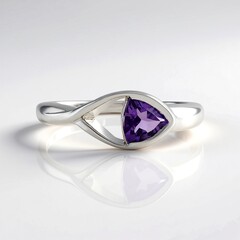 Anello in argento con Ametista del Marocco