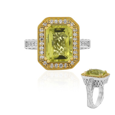 Bague en argent et Quartz de l'Ouro Verde (Dallas Prince Designs)