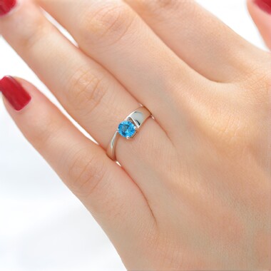 Anello in argento con Topazio Marambaia (Pallanova)