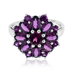 Anillo en plata con Rodolita