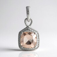 Ciondolo in argento con MORGANITE MARROPINO