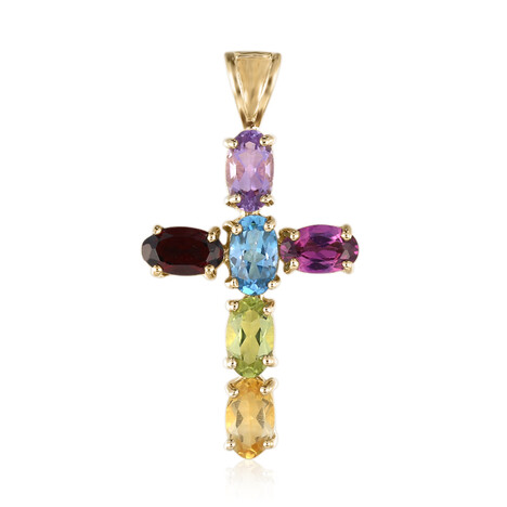 Edelstein-Silberanhänger