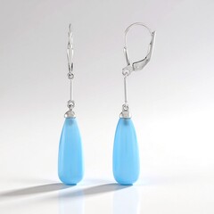 Orecchini in argento con Onice Blu
