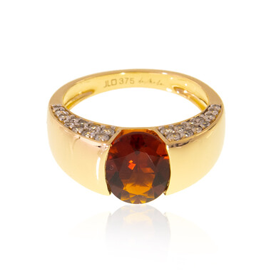 Gouden ring met een Madeira citrien (de Melo)