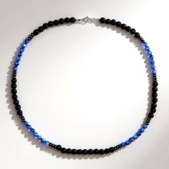 Collana in argento con Cianite del Nepal