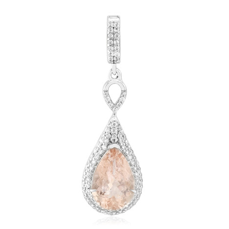 Ciondolo in argento con Morganite Brasiliana