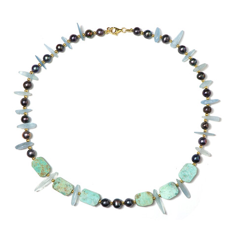 Collana in argento con Turchese Peruviano