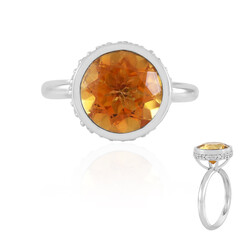 Zilveren ring met een Oranje kwarts