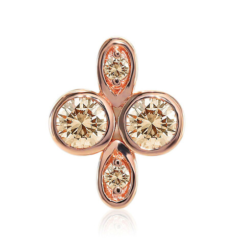 SI1 Argyle-Rose de France-Brillant-Goldanhänger (Annette)