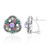 Zilveren oorbellen met Lavendel jadeiet