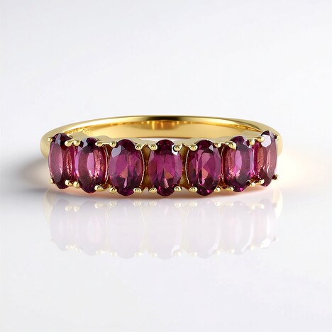 Anello in argento con Rodolite di Naktamunda