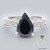 Anello in argento con Spinello Nero