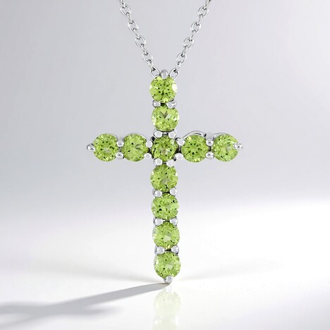 Collier en argent et Péridot