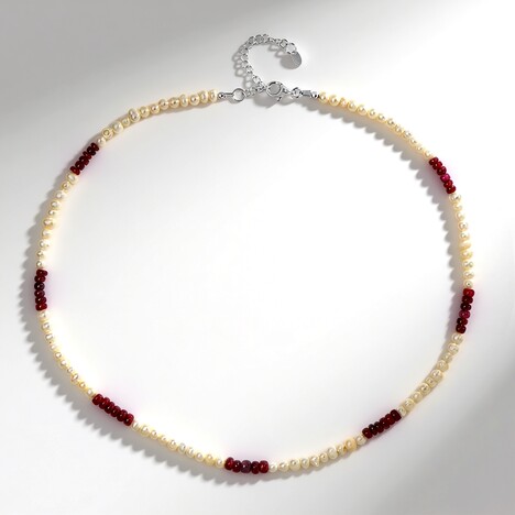 Collana in argento con Rubino