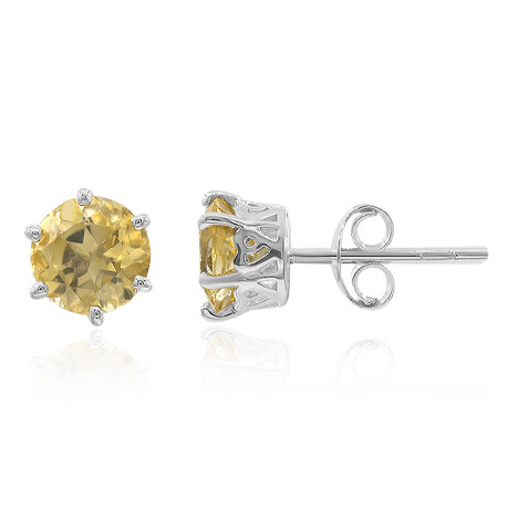 Orecchini in argento con Citrino
