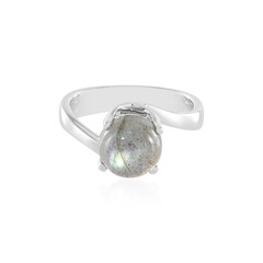 Anello in argento con Labradorite Verde Maniry (KM by Juwelo)