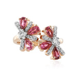 Anello in argento con Tormalina Rosa Brasiliana