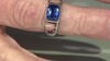 Anillo en plata con Cianita de Nepal