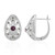 Pendientes en plata con Rodolita (Annette classic)