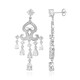 Boucles d'oreilles en argent et Topaze blanche
