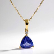 Collier en or et Tanzanite AAA (CIRARI)