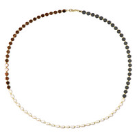 Collana in argento con Ematite Nera (Riya)