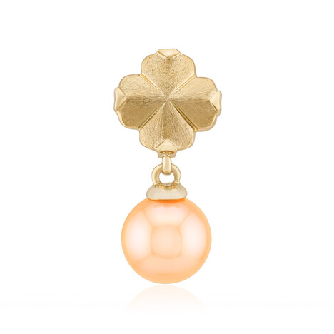 Peach Freshwater Pearl Silver Pendant (TPC)