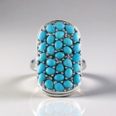 Anello in argento con Turchese Sleeping Beauty (Faszination Türkis)