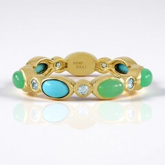 Anello in argento con Turchese Sleeping Beauty
