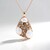 Collana in argento con Pietra di Luna Bianca (KM by Juwelo)