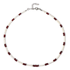 Collier en argent et Rubis (Riya)