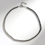 Collana in argento con Ematite Argentata