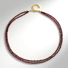 Collana in argento con Rubino Mozambico