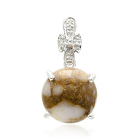 Pendentif en argent et Quartz Dinosaure