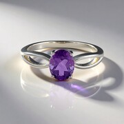 Marokkanischer Amethyst-Silberring