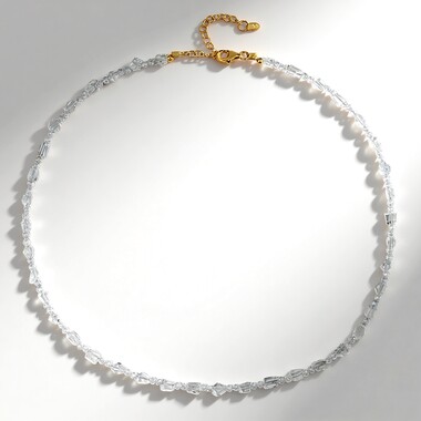 Collar en plata con Zircón (Riya)