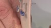 Boucles d'oreilles en argent et Tanzanite (Adela Silber)