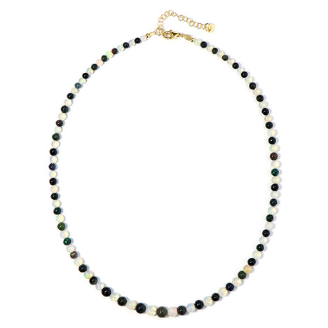 Opal-Silberhalskette