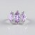 Anello in argento con Ametista Rose de France