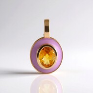 Pendentif en argent et Citrine (Adela Silber)