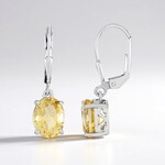 Orecchini in argento con Citrino