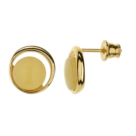 Baltischer Bernstein-Silberohrringe (dagen)