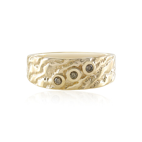 Gouden ring met I3 Champagne Diamanten (de Melo Gold)