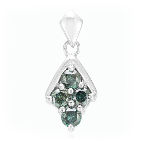 Pendentif en argent et Diamant fantaisie