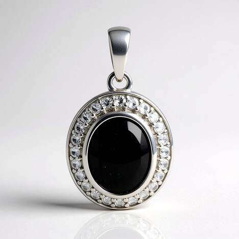 Ciondolo in argento con Opale Mezezo (MONOSONO COLLECTION)